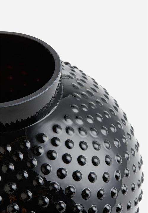 H&M - Glass vase - black