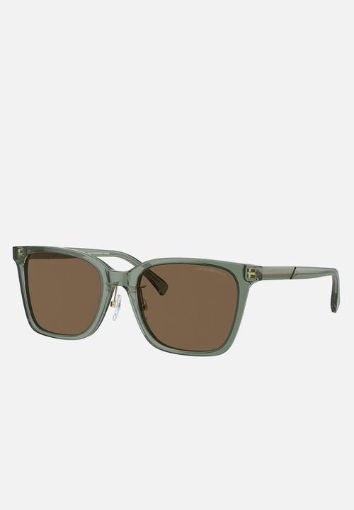 Emporio Armani - 0EA4226D Square - Shiny Transparent Green