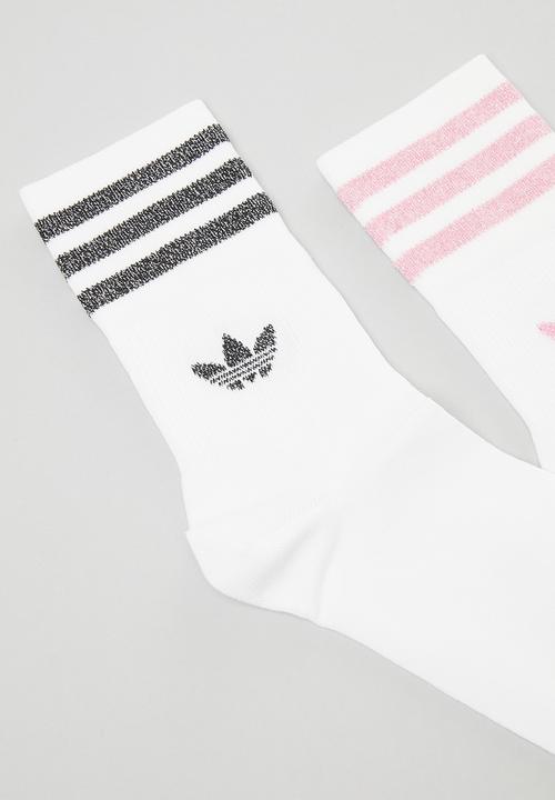adidas Originals - Glt Crew Sck - White/Bliss Pink/Black