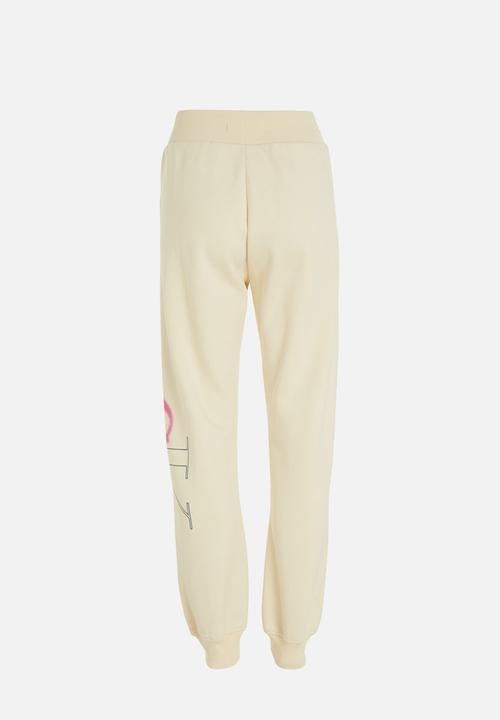 Calvin Klein - Bold monologo cuffed pants - vanilla