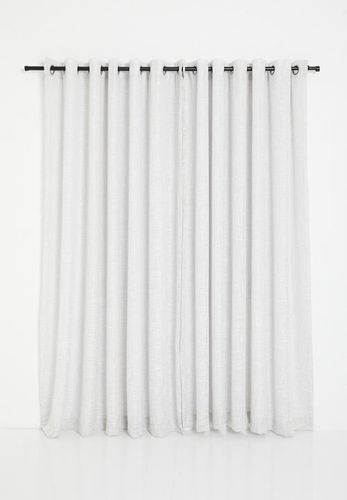 Sixth Floor - Horizon Slub Lined Eyelet Curtain - Natural