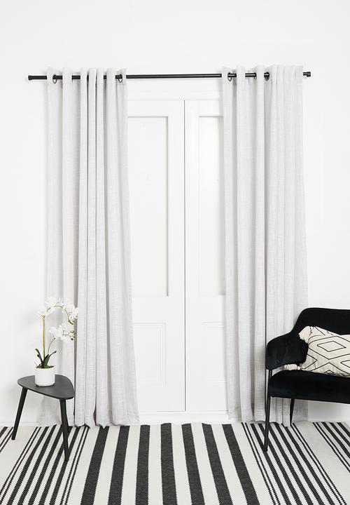 Sixth Floor - Horizon Slub Lined Eyelet Curtain - Natural
