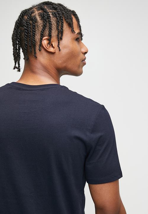 GUESS - Cn short sleeve original logo tee - smart blue
