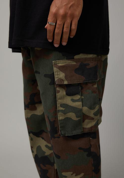 Factorie - Half Half Straight Cargo Pant - Camo