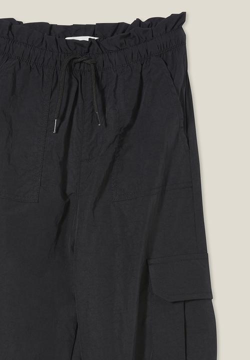 Cotton On - Brittany parachute pant - black