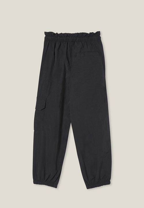 Cotton On - Brittany parachute pant - black