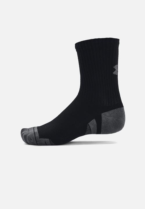 Under Armour - UA Performance Cotton 3pack Mid - black