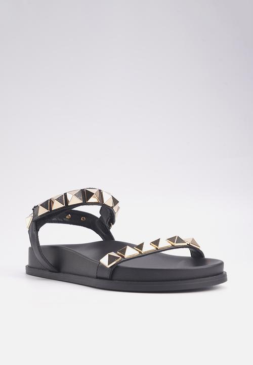 Nine West - Mild ankle strap studded sandal - black