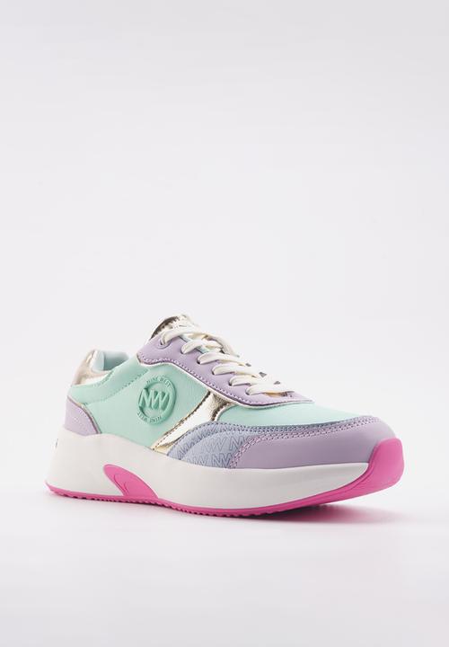 Nine West - Relon logo lace up sneaker - lilac