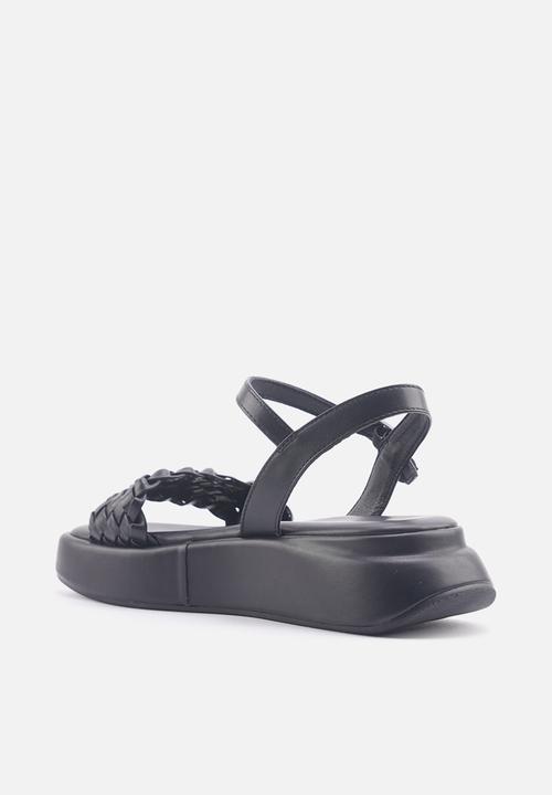 Nine West - Valey platform ankle strap sandal - black
