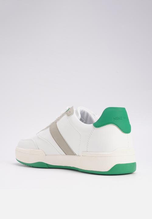 Nine West - Sala lace up sneaker - white & green
