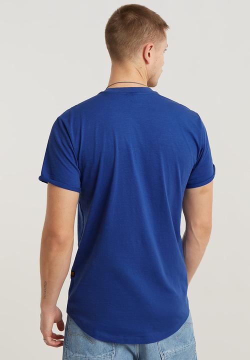 G-STAR - Hq oldskool logo lash r t compact slub jersey o - radar blue