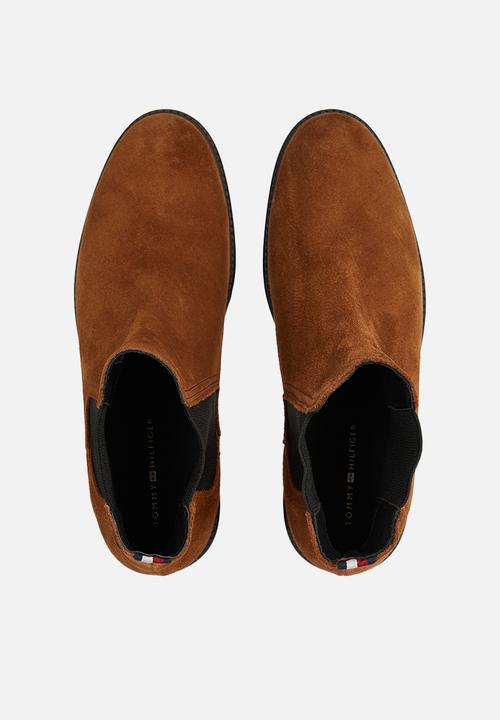 Tommy Hilfiger - Casual cleated suede chelsea - brown