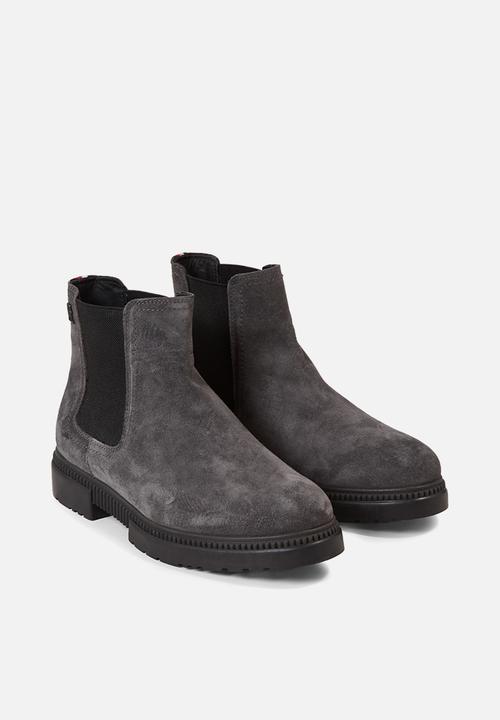 Tommy Hilfiger - Casual cleated suede chelsea - grey
