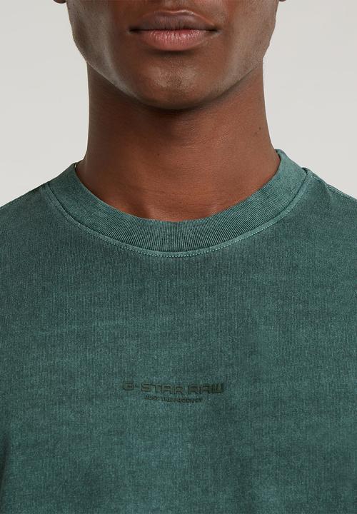 G-STAR - Overdyed center chest boxy r t dry jersey o rfd - blue spruce gd