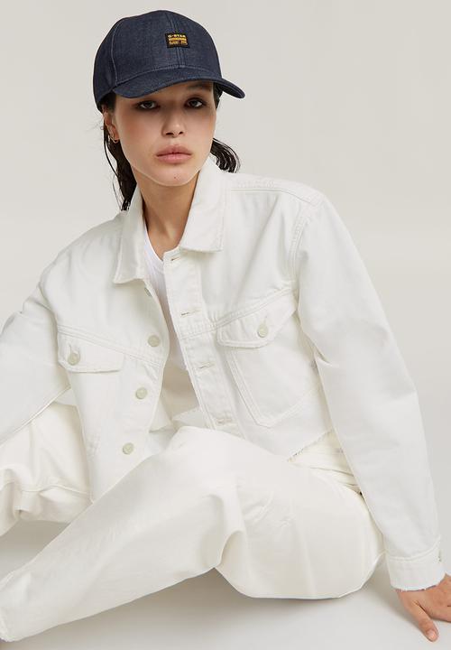 G-STAR - Cropped wander jacket destroyed wmn - lt chalk gd destroyed