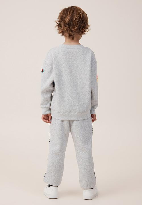 Cotton On - License marlo trackpant - lcn mat fog grey marle/hot wheels racing