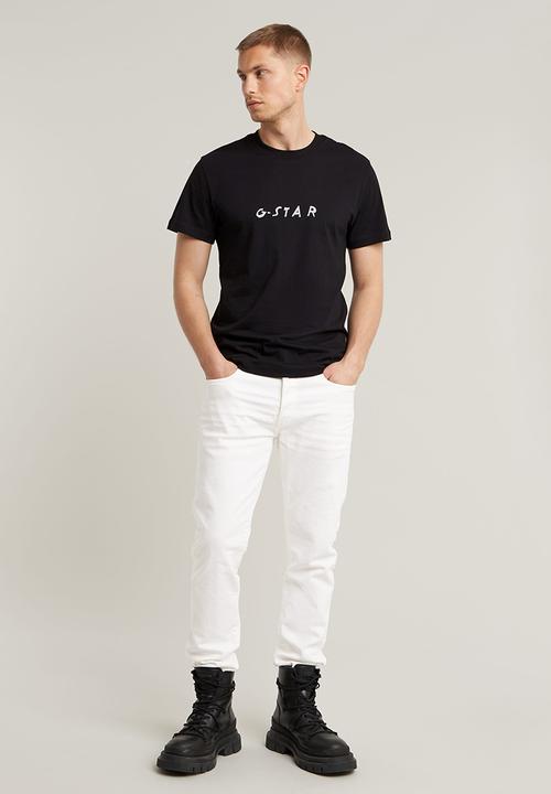G-STAR - 3301 Slim Steer ecru stretch denim r - 3D lt chalk gd