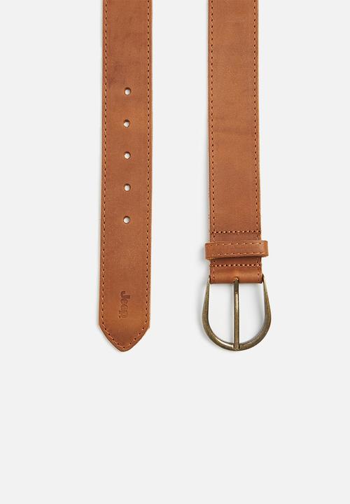 JEEP - 40mm Whip Stitch Belt - Tan