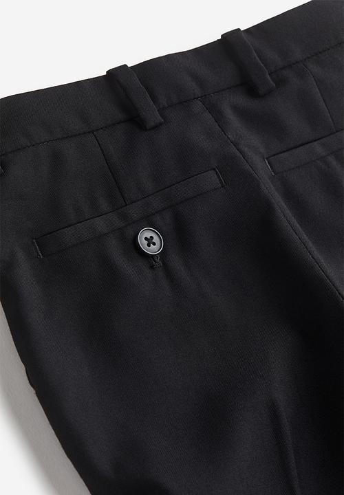 H&M - Slim fit suit trousers - black