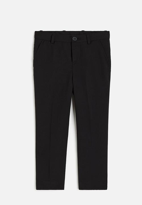 H&M - Slim fit suit trousers - black
