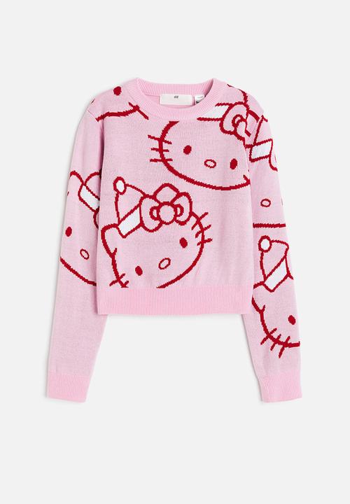 H&M - Jacquard-knit jumper - pink hello kitty 