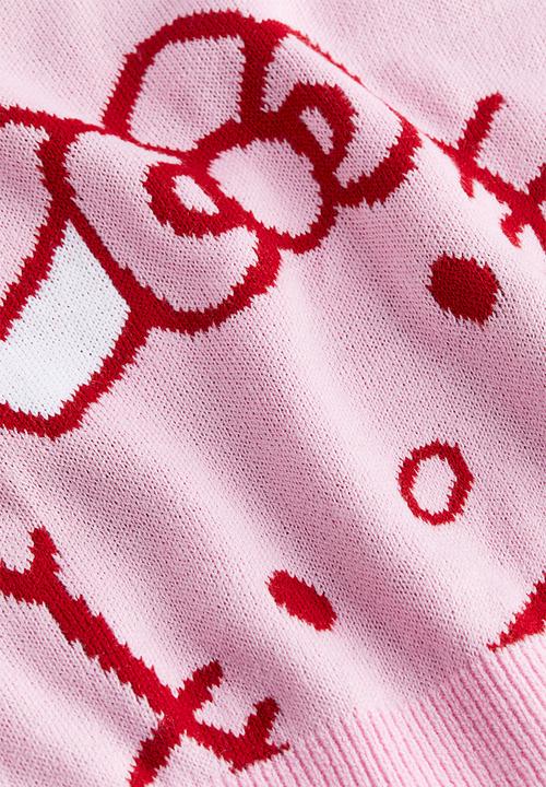 H&M - Jacquard-knit jumper - pink hello kitty 