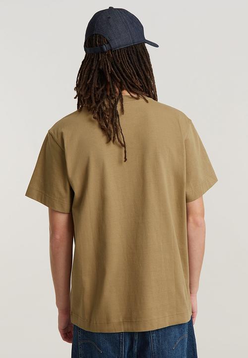 G-STAR - Essential loose r t signe jersey o - safari