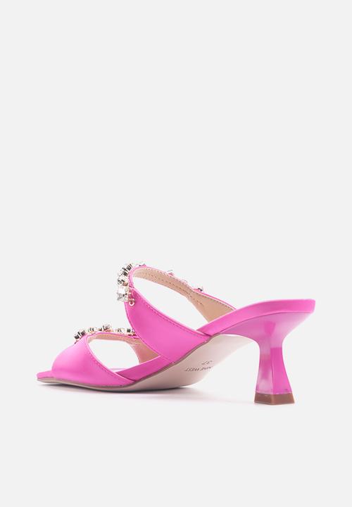 Nine West - Granile slip on satin heel - fushia