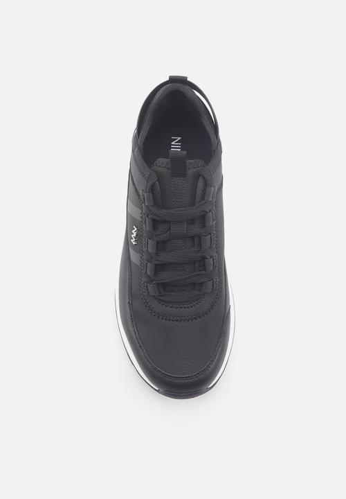 Nine West - Jashua elastic tie up sneaker - black