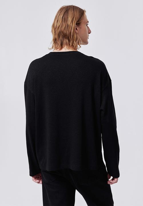 H&M - Loose fit jersey top - black