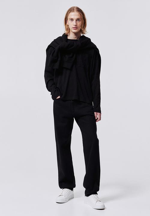 H&M - Loose fit jersey top - black