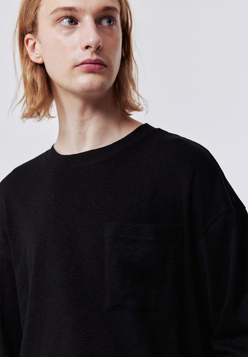 H&M - Loose fit jersey top - black