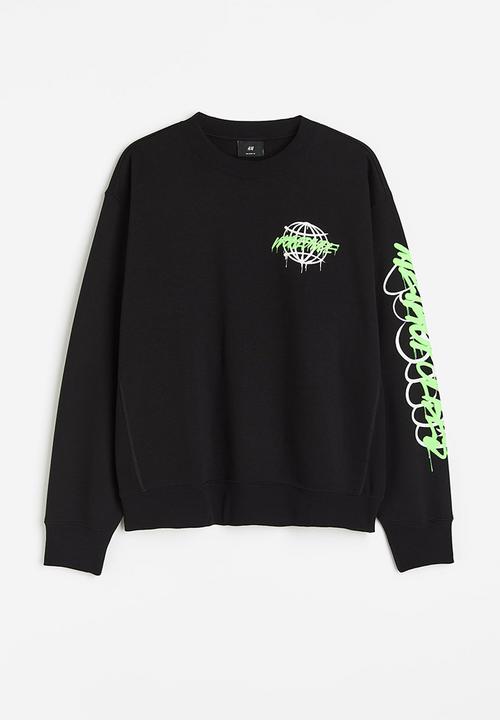 H&M - Loose fit sweatshirt - black