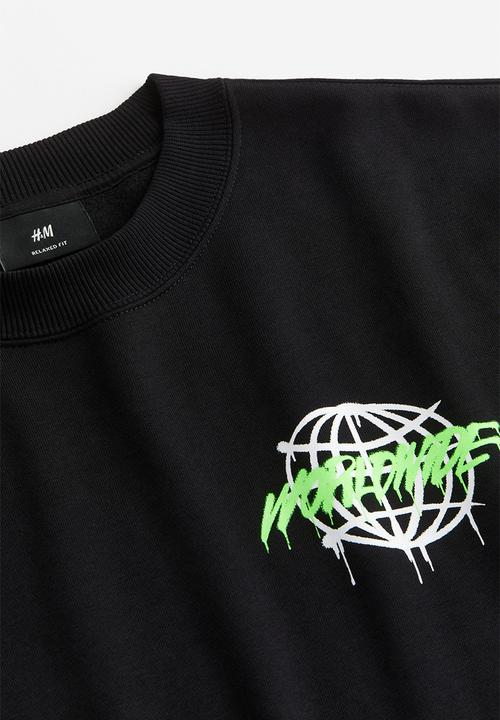 H&M - Loose fit sweatshirt - black