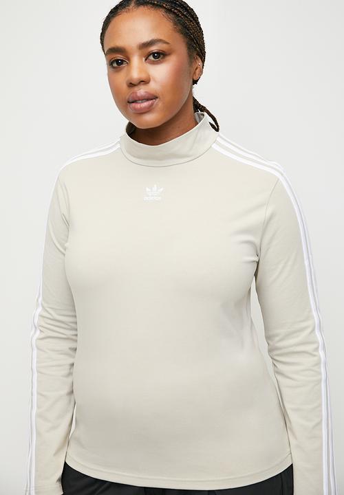 adidas Originals - Plus High neck Long sleeve W - Putty Grey