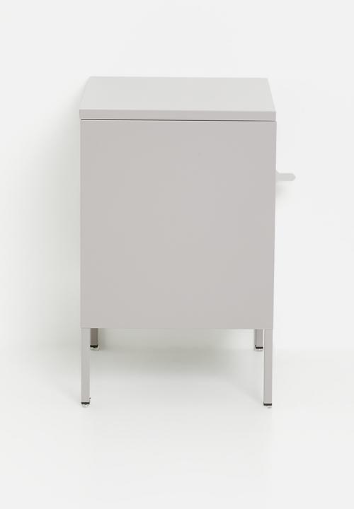Eleven Past - Luigi metal side table cabinet - Milano Grey