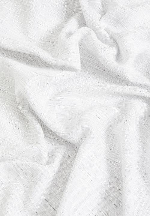 Sixth Floor - Horizon Slub Lined Eyelet Curtain - Grey