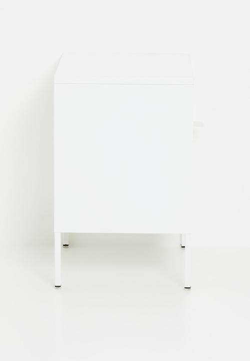 Eleven Past - Luigi metal side table cabinet - Ostuni white