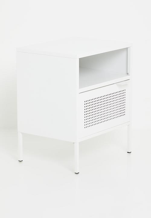 Eleven Past - Luigi metal side table cabinet - Ostuni white