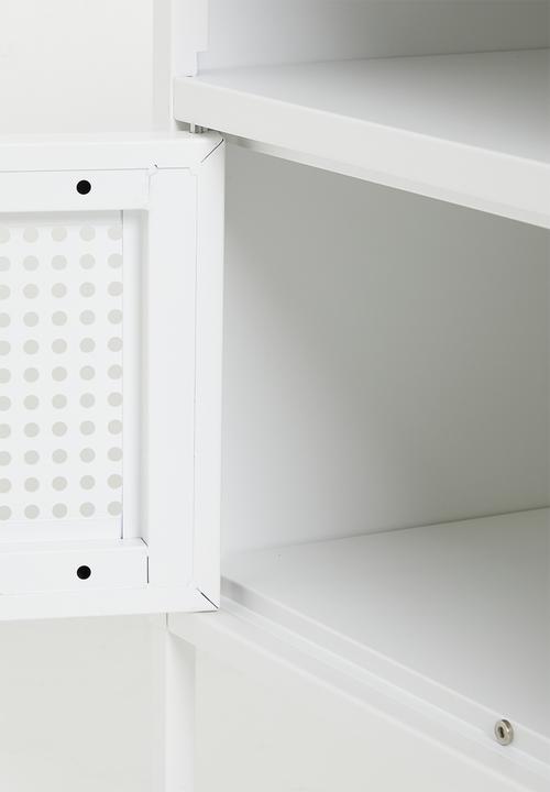 Eleven Past - Luigi metal side table cabinet - Ostuni white