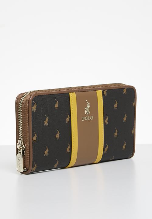 POLO - Camden zip around purse - brown