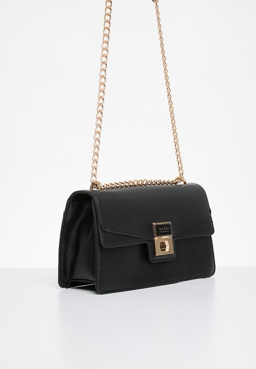 GUESS - Moonstone crossbody flap - black