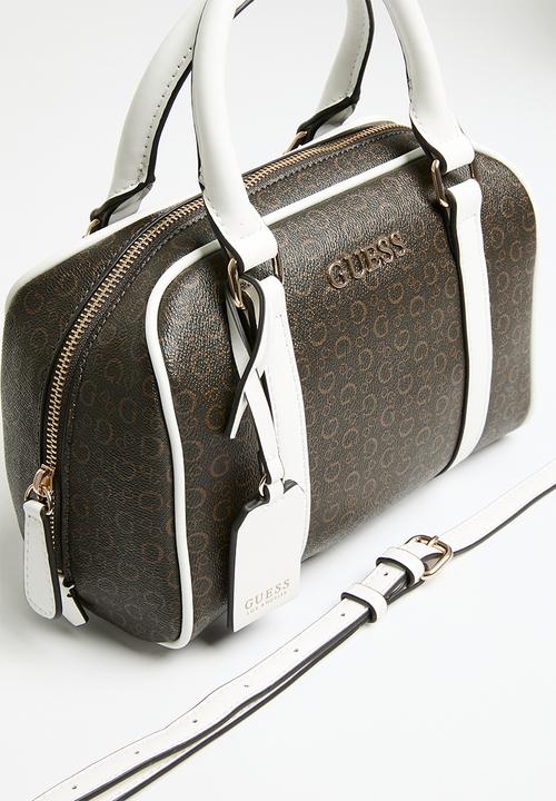GUESS - Marcey small satchel - brown