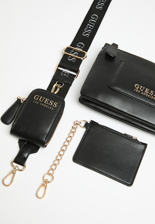 GUESS - Normandy mini crossbdy top zip - black