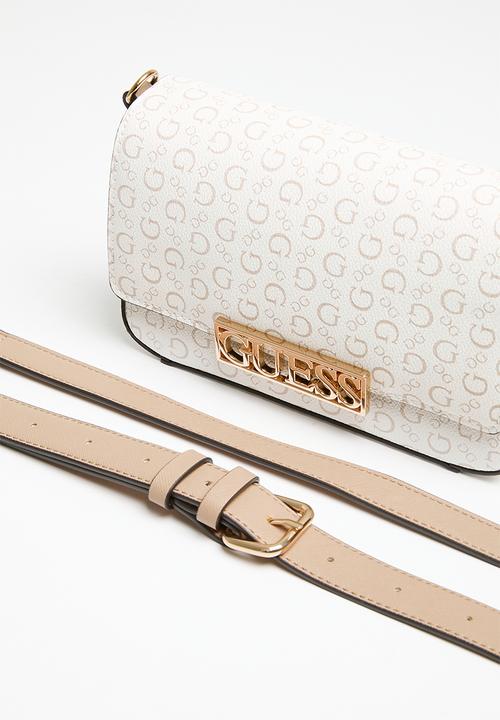GUESS - Bellatrix mini crossbody - white