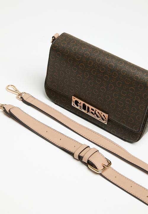 GUESS - Bellatrix mini crossbody - natural