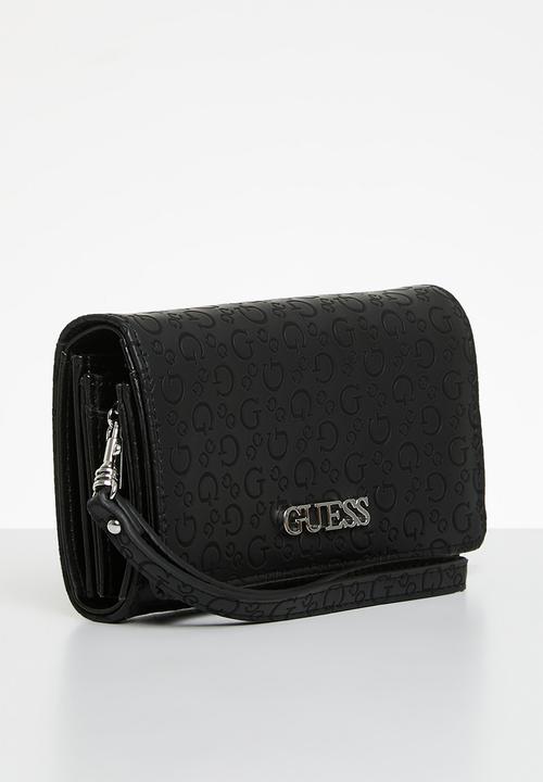 GUESS - Niko sling phone organiser - black