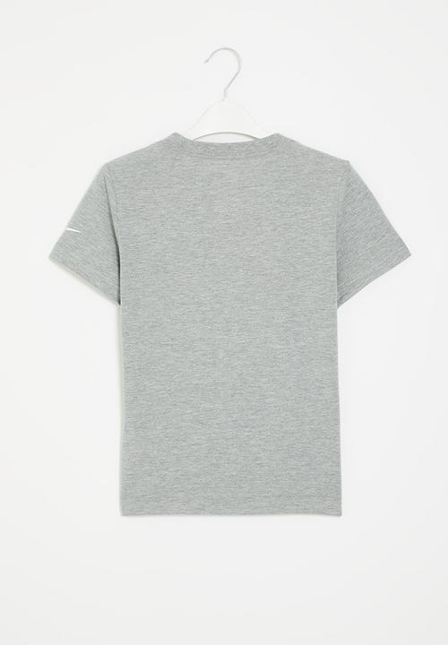 Nike - Nkb split nike block tee - dk grey heather