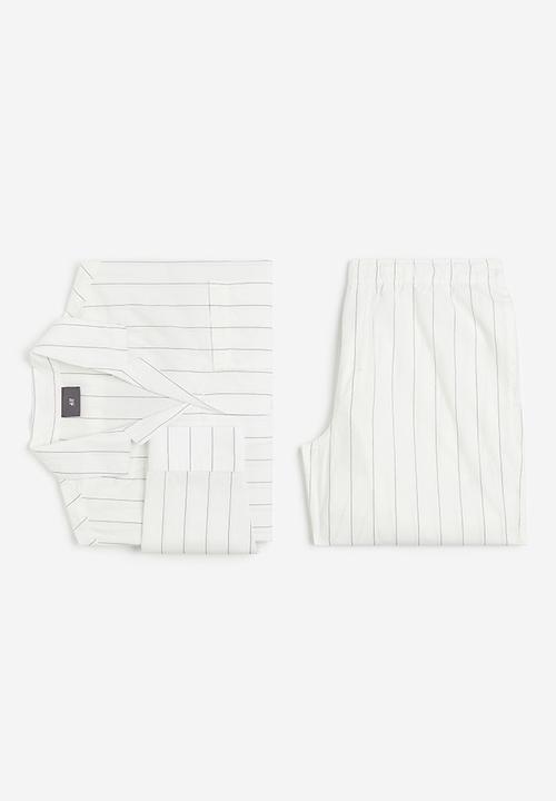 H&M - Relaxed fit pyjamas - white